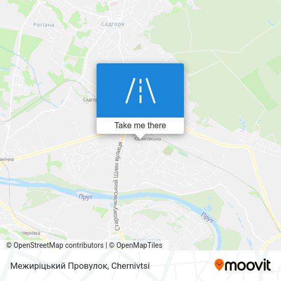 Межиріцький Провулок map