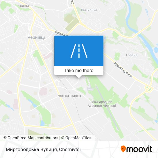 Карта Миргородська Вулиця
