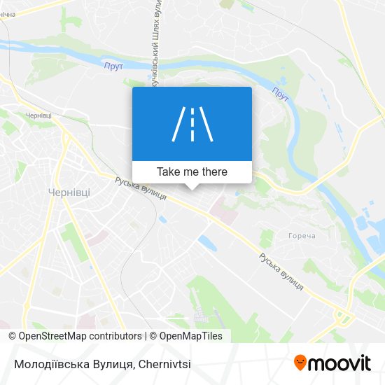 Молодіївська Вулиця map