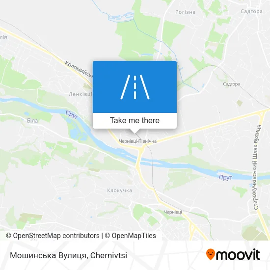Карта Мошинська Вулиця