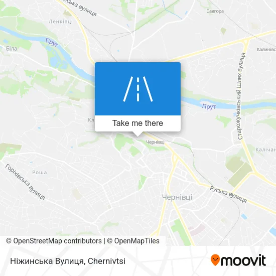 Карта Ніжинська Вулиця