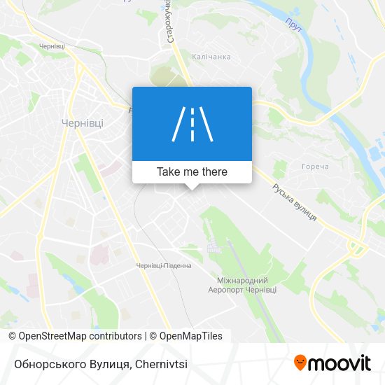 Обнорського Вулиця map