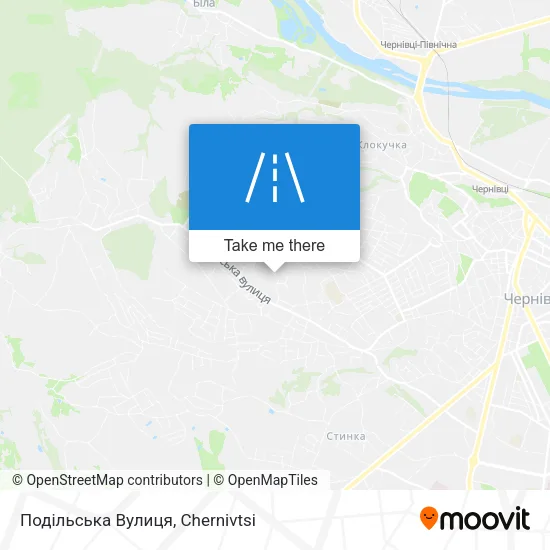 Карта Подільська Вулиця