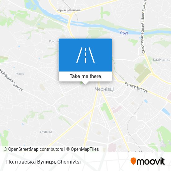 Карта Полтавська Вулиця