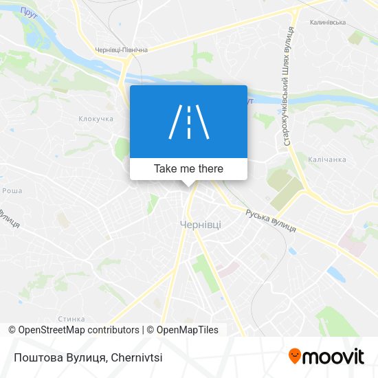 Карта Поштова Вулиця