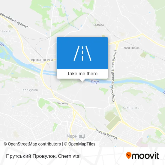 Карта Прутський Провулок
