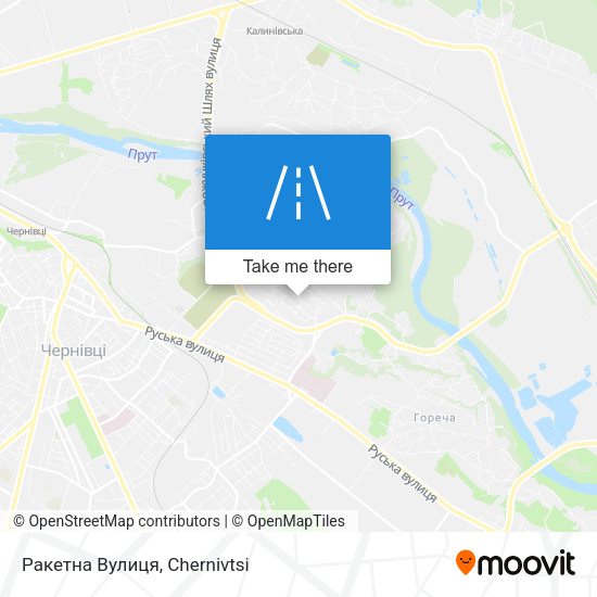 Ракетна Вулиця map