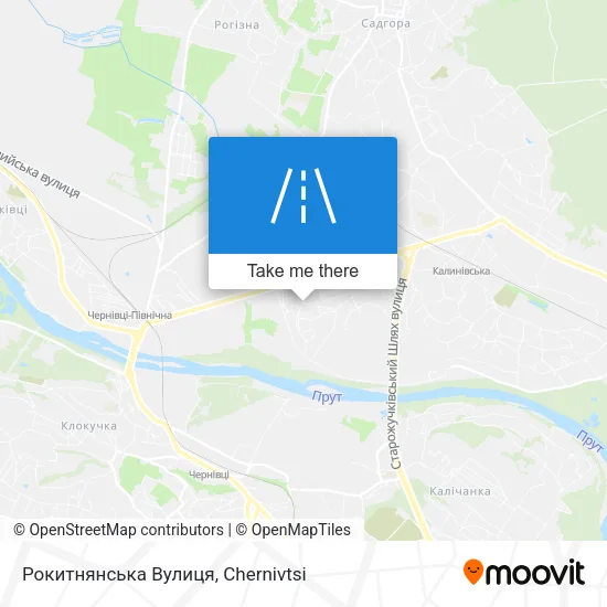 Карта Рокитнянська Вулиця