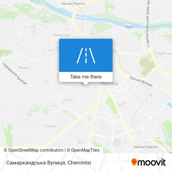 Карта Самаркандська Вулиця