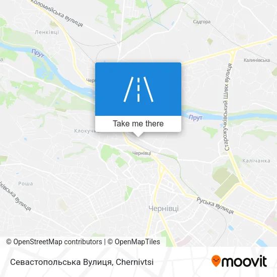 Карта Севастопольська Вулиця