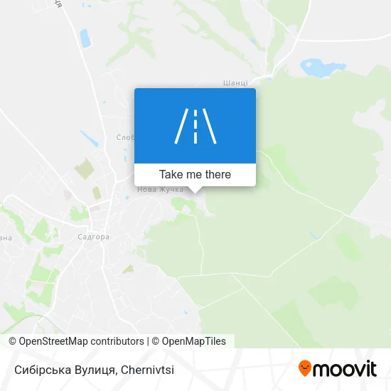 Карта Сибірська Вулиця