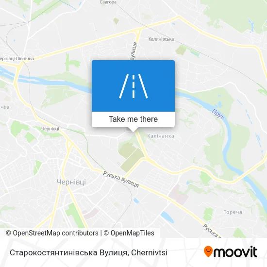 Карта Старокостянтинівська Вулиця