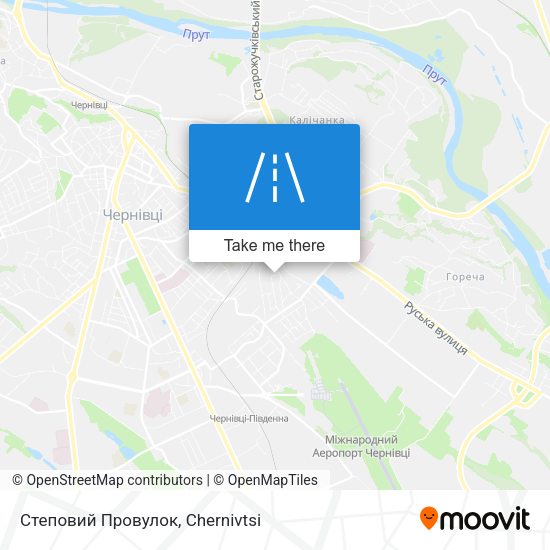 Карта Степовий Провулок
