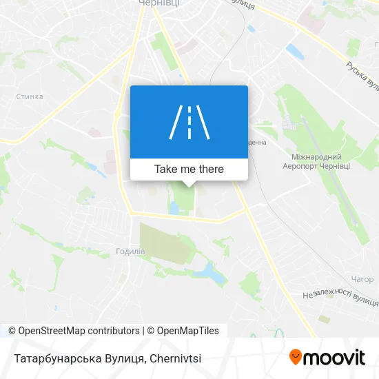 Карта Татарбунарська Вулиця