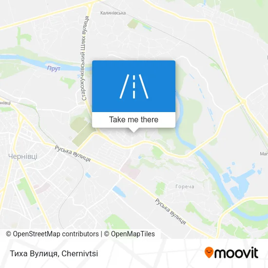 Карта Тиха Вулиця