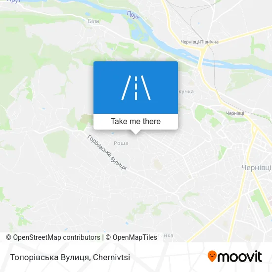Карта Топорівська Вулиця