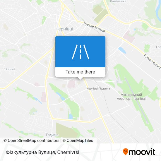 Карта Фізкультурна Вулиця