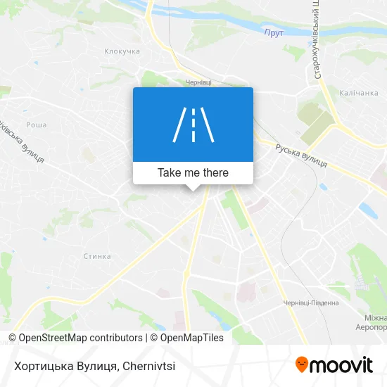 Карта Хортицька Вулиця