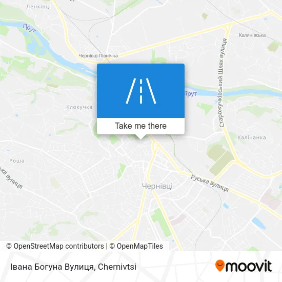 Карта Івана Богуна Вулиця