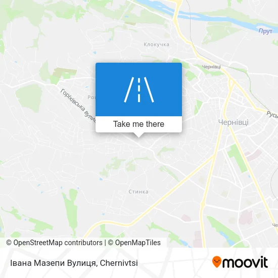 Карта Івана Мазепи Вулиця