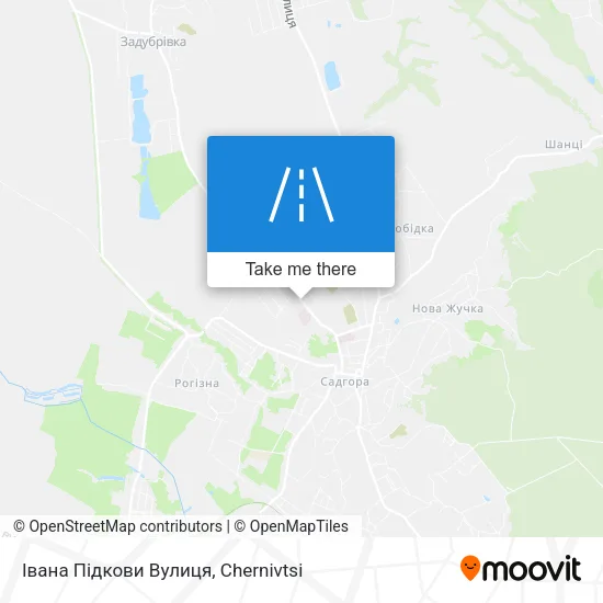Карта Івана Підкови Вулиця