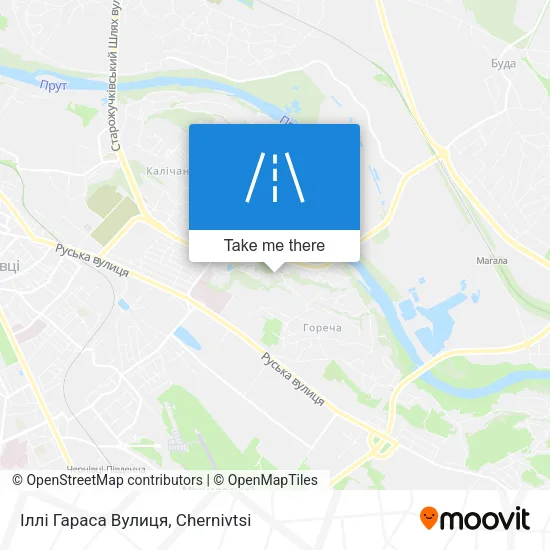 Карта Іллі Гараса Вулиця
