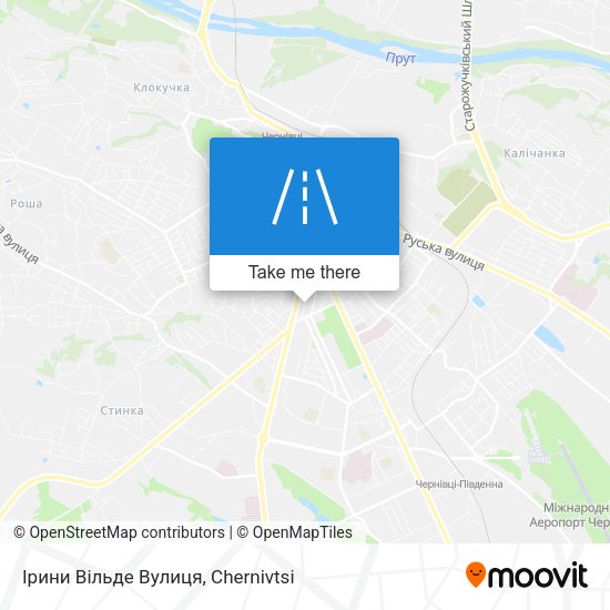 Ірини Вільде Вулиця map