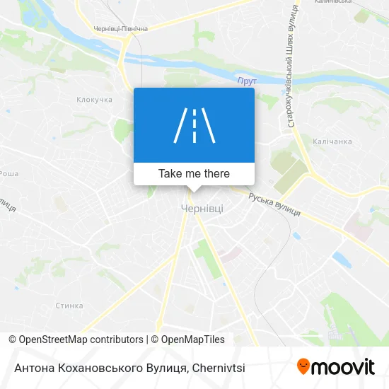 Карта Антона Кохановського Вулиця