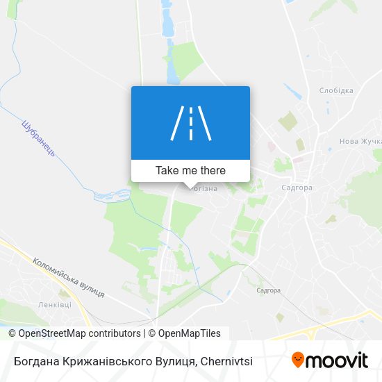 Богдана Крижанівського Вулиця map