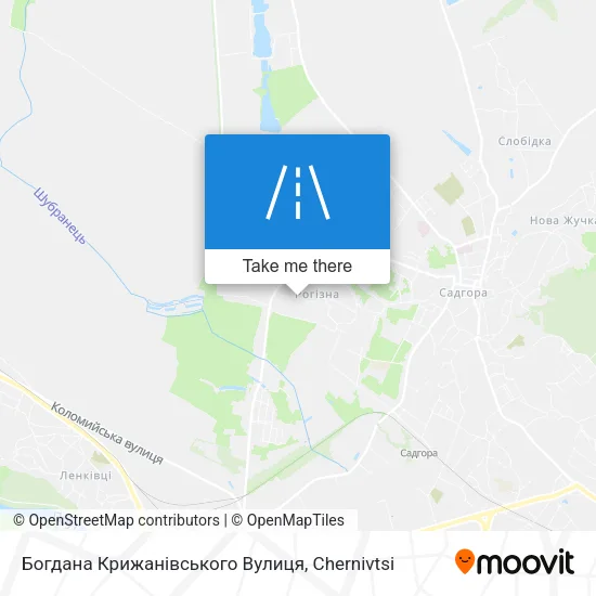 Карта Богдана Крижанівського Вулиця