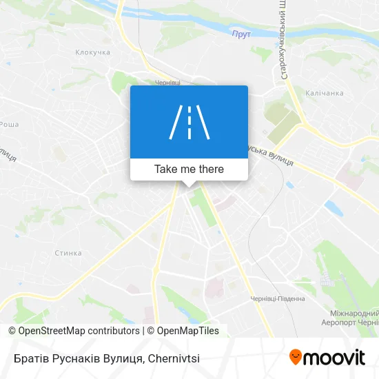 Карта Братів Руснаків Вулиця