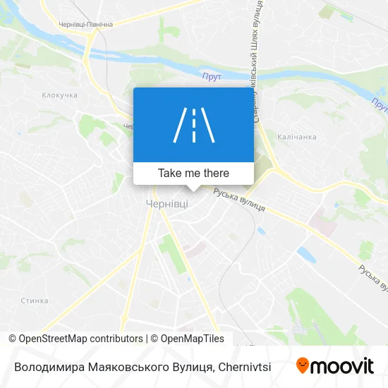 Карта Володимира Маяковського Вулиця