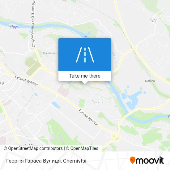 Карта Георгія Гараса Вулиця