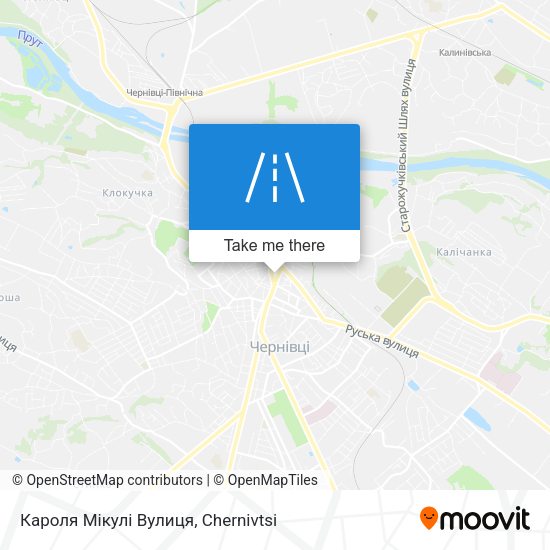 Карта Кароля Мікулі Вулиця