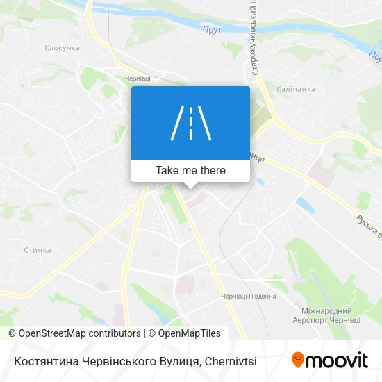 Карта Костянтина Червінського Вулиця