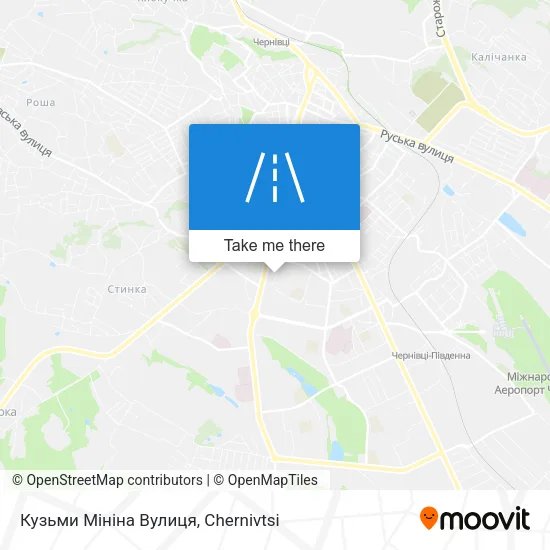 Карта Кузьми Мініна Вулиця
