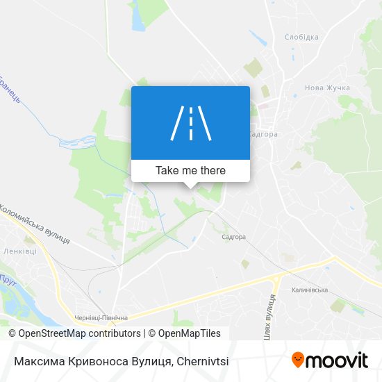 Максима Кривоноса Вулиця map