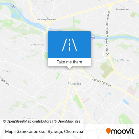 Марії Заньковецької Вулиця map
