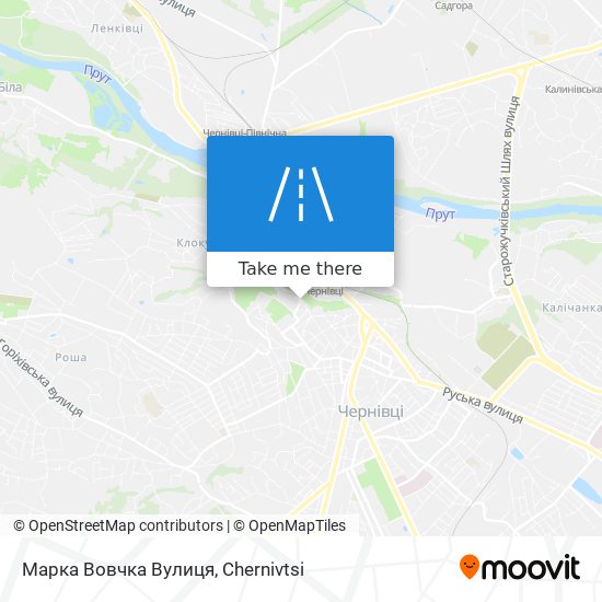 Марка Вовчка Вулиця map