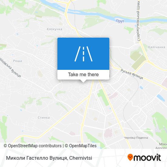 Миколи Гастелло Вулиця map
