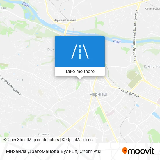 Карта Михайла Драгоманова Вулиця