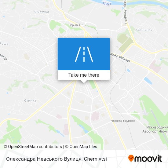 Карта Олександра Невського Вулиця