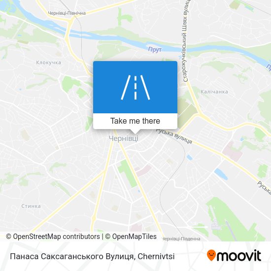 Панаса Саксаганського Вулиця map