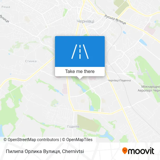 Карта Пилипа Орлика Вулиця
