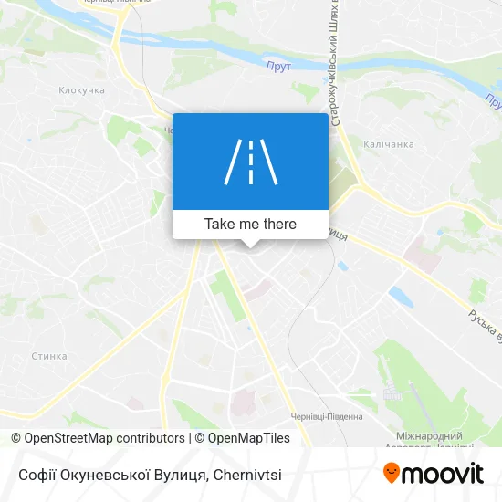 Карта Софії Окуневської Вулиця
