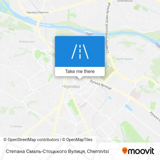 Карта Степана Смаль-Стоцького Вулиця