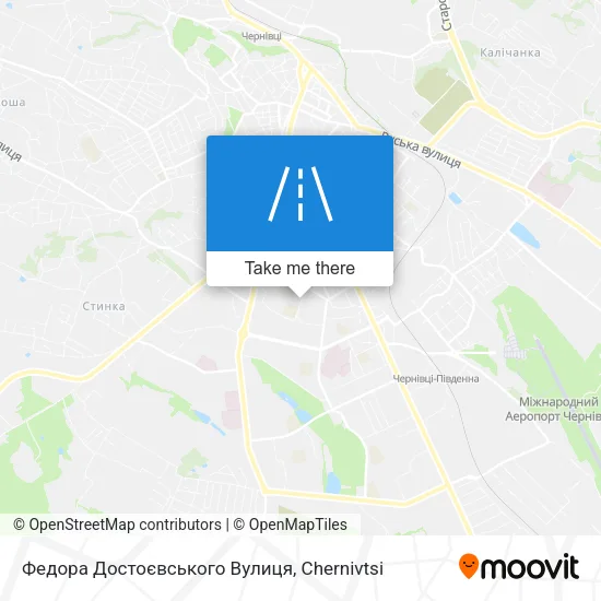 Карта Федора Достоєвського Вулиця
