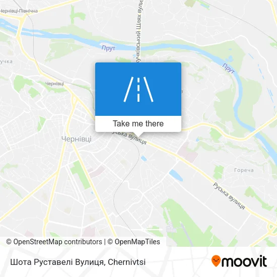 Карта Шота Руставелі Вулиця