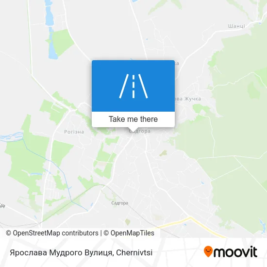 Карта Ярослава Мудрого Вулиця