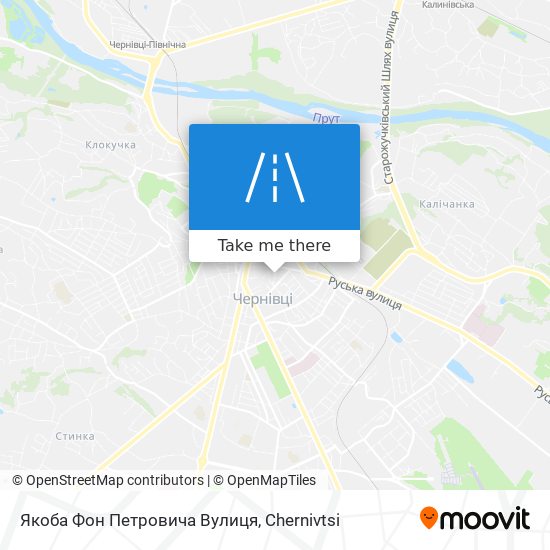 Якоба Фон Петровича Вулиця map